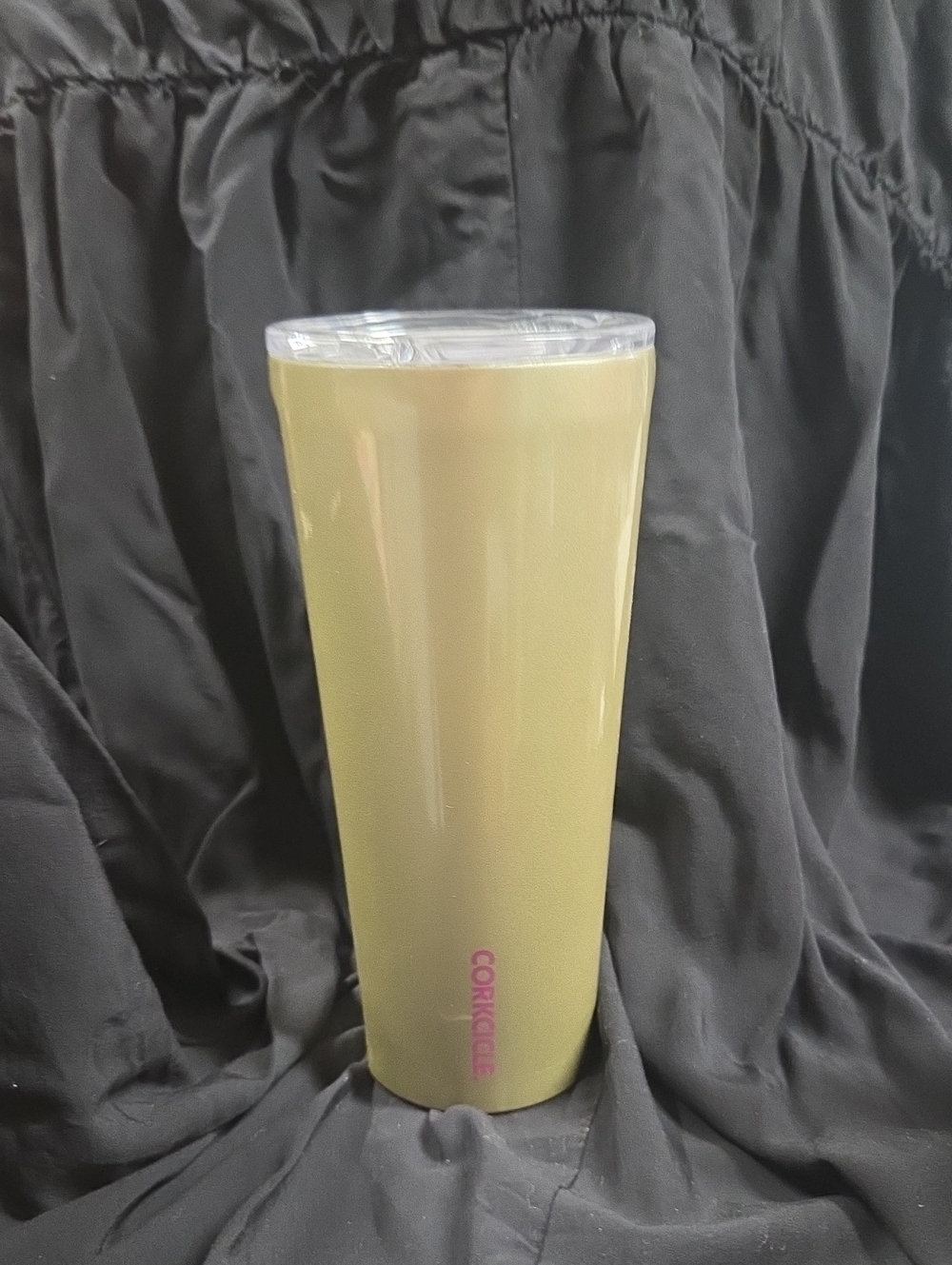 Corkcicle Olive Travel Tumbler with Clear Lid